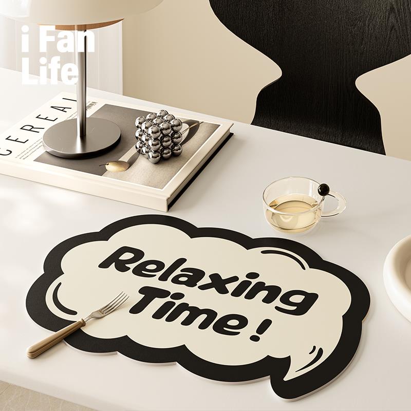 范店曲线 线主义餐桌垫隔热垫锅底耐高温家用餐具碗盘垫子杯垫砂