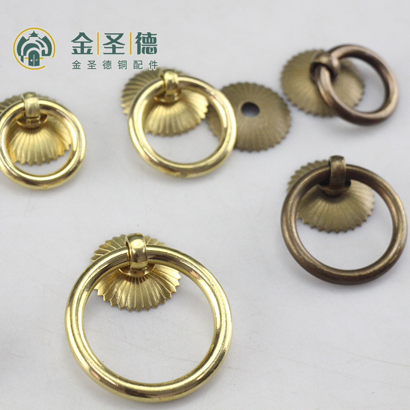 拉手抽屉中式仿古黄铜