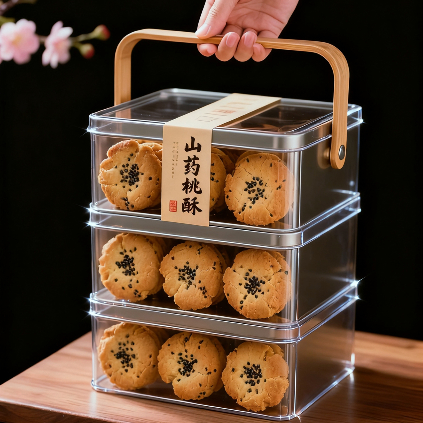 0蔗糖真山药宫廷老式桃酥木糖醇