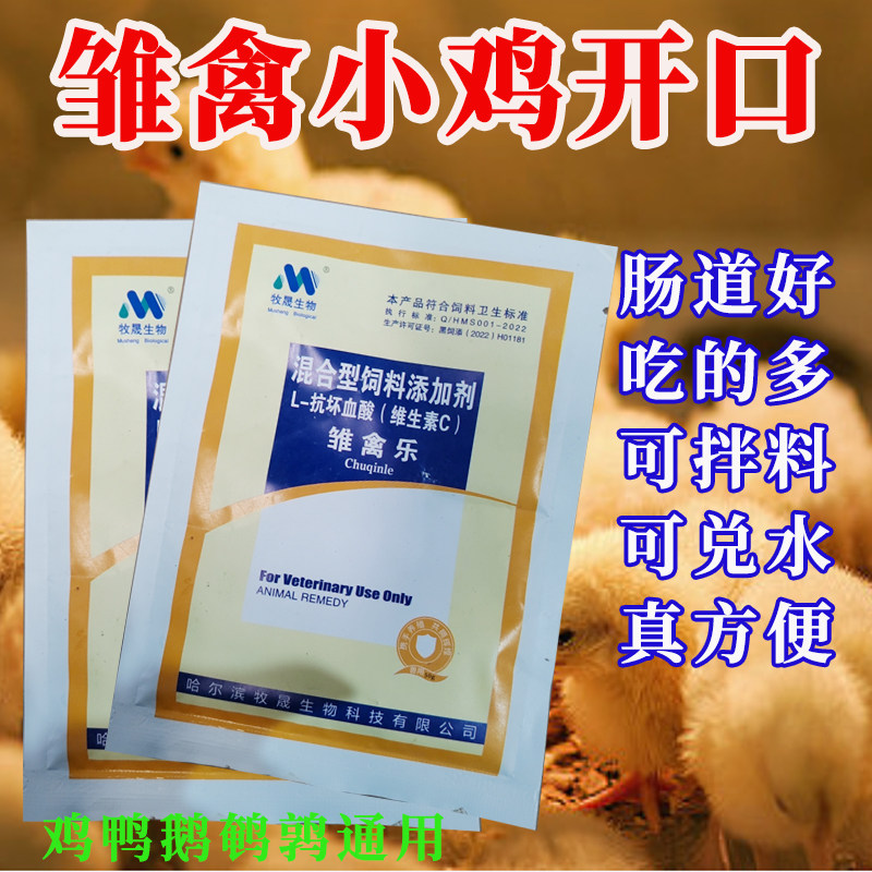 小鸡开口药刚出生雏鸡开口饲料预防药小鸭鹅防疫药正品兽用添加剂