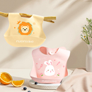 宝宝吃饭围兜硅胶防水防脏儿童饭兜小孩幼儿喂饭围嘴婴儿辅食罩衣