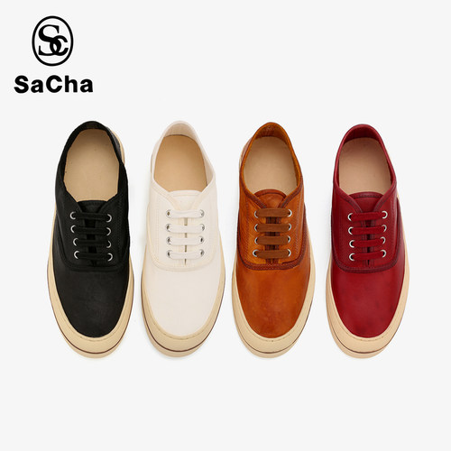 英国百年品牌SACHA男女同款水洗马皮休闲鞋BT-YY26251