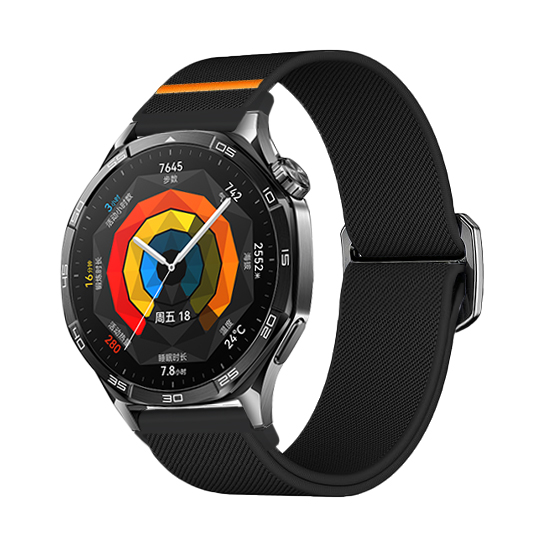 适用华为watch43GT5/432Pro/Runner弹力尼龙伞卡扣荣耀GS3i手表带