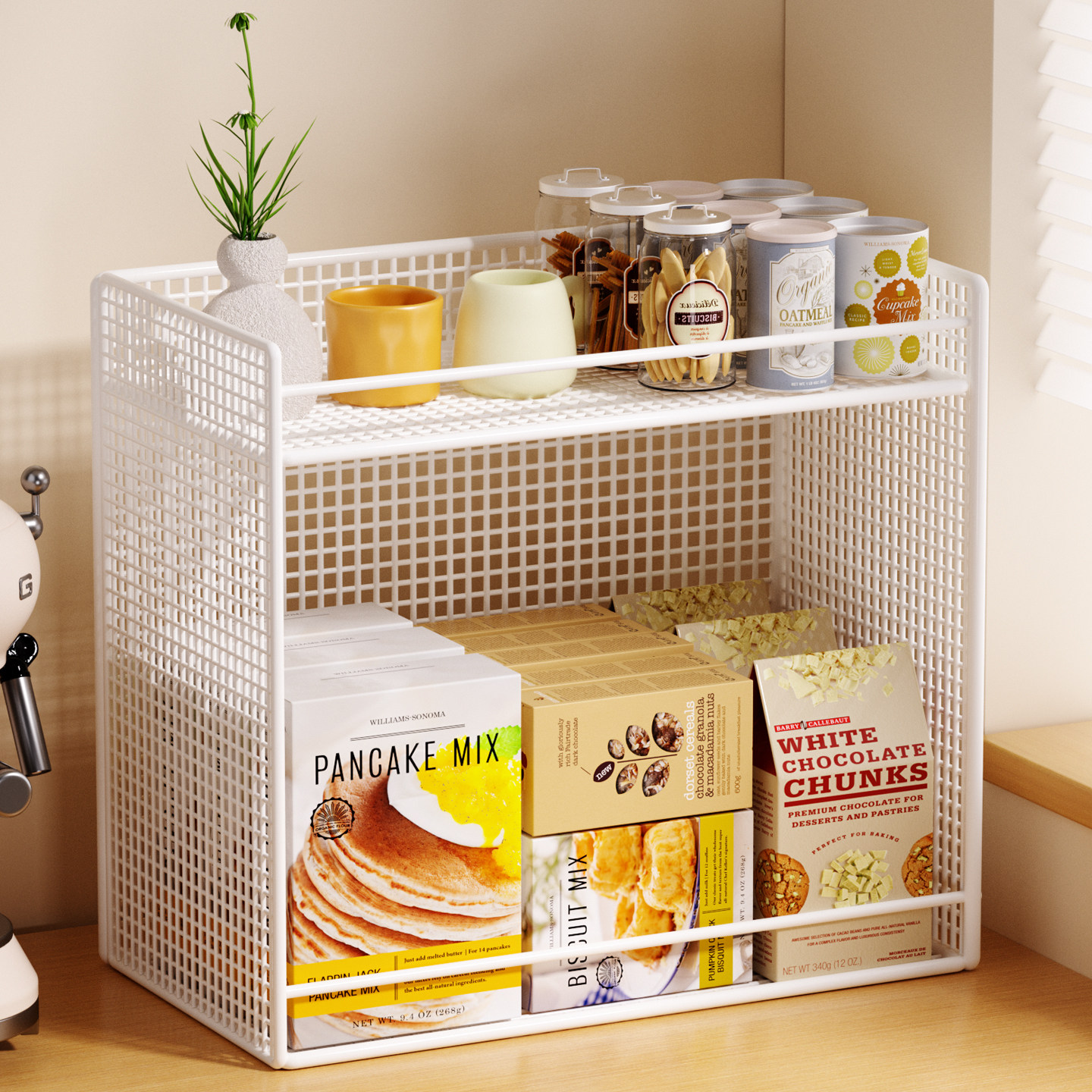 桌面置物架工位水杯茶几收纳架厨房台面多功能分层整理架零食收纳,收纳整理,整理架/置物架/收纳架,淘宝优惠券,粉丝福利购,淘宝优惠卷