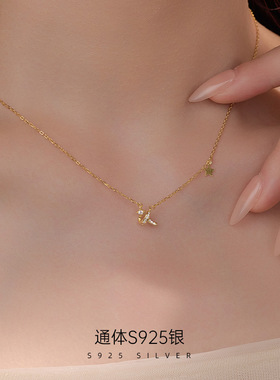 高级感S925银小众流星轨迹项链女