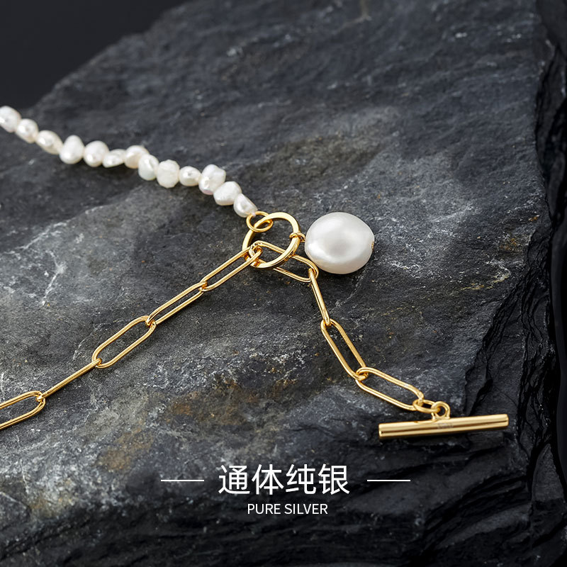 高级感S925银韩版巴洛克淡水珍珠