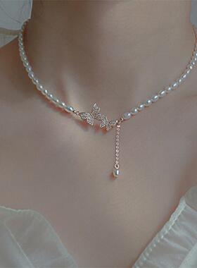 法式复古珍珠项链轻奢小众高级感