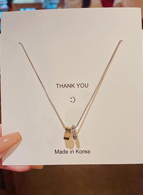 韩国新款轻奢小众高级设计感啥双