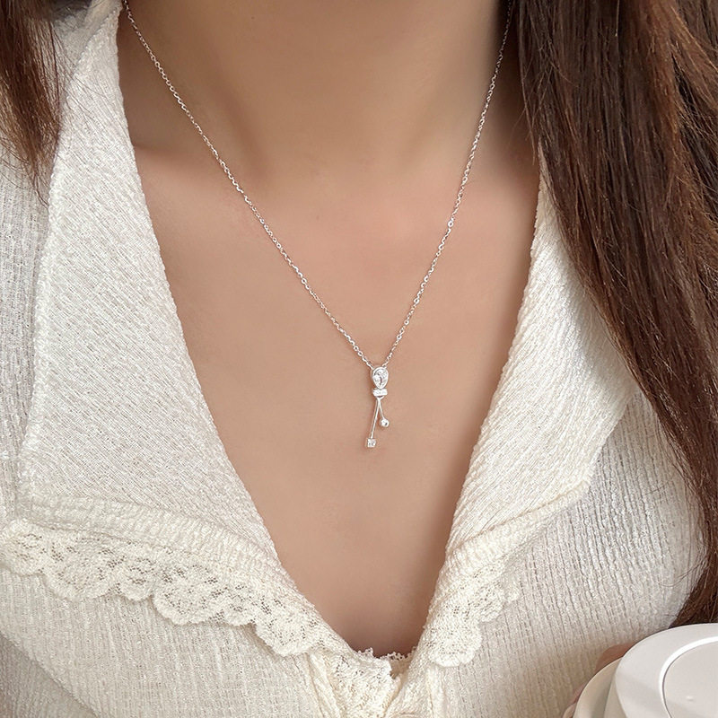s925纯银许愿枝项链女轻奢小众设