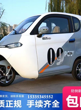 电动三轮车家用小型锂电池成人全封闭国标车可挂牌女代Z步接送孩