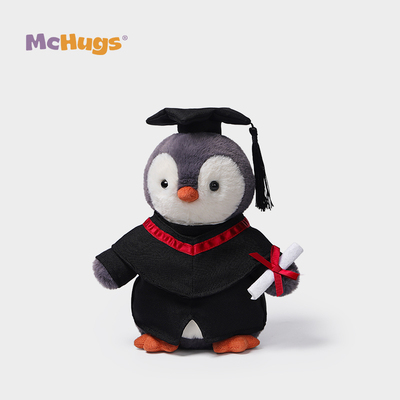 McHugs可刺绣毕业礼物企鹅玩偶