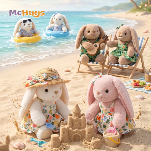 McHugs夏日新品莱瑞特兔系列玩偶