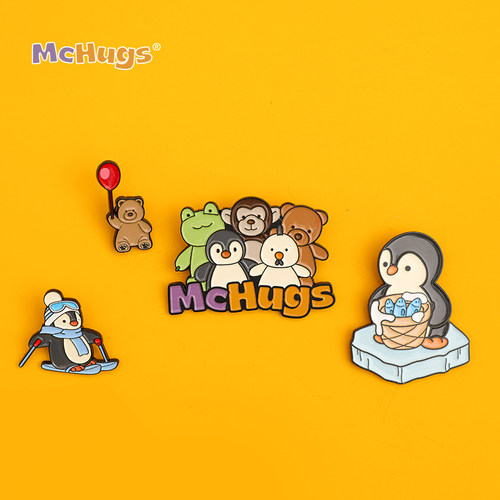 McHugs品牌徽章玩偶形象