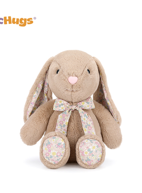 McHugs蝴蝶结小兔毛绒玩偶睡觉抱枕生日礼物玩具娃娃公仔