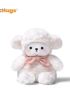 McHugs粉红西普羊宝宝毛绒玩偶安抚娃娃小羊公仔情侣生日新年礼物