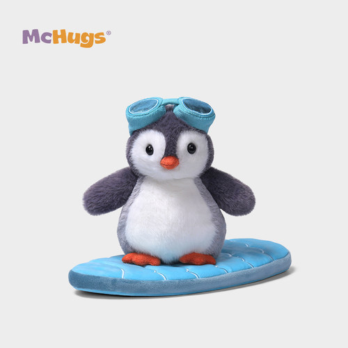 McHugs冲浪企鹅冰冰毛绒玩偶礼物