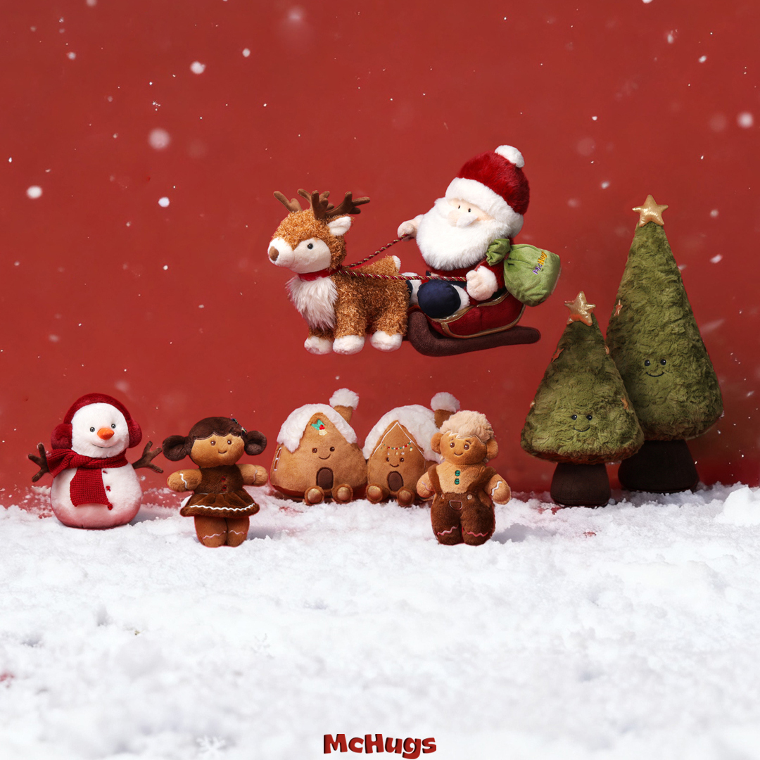 McHugs圣诞节系列玩偶毛绒娃娃