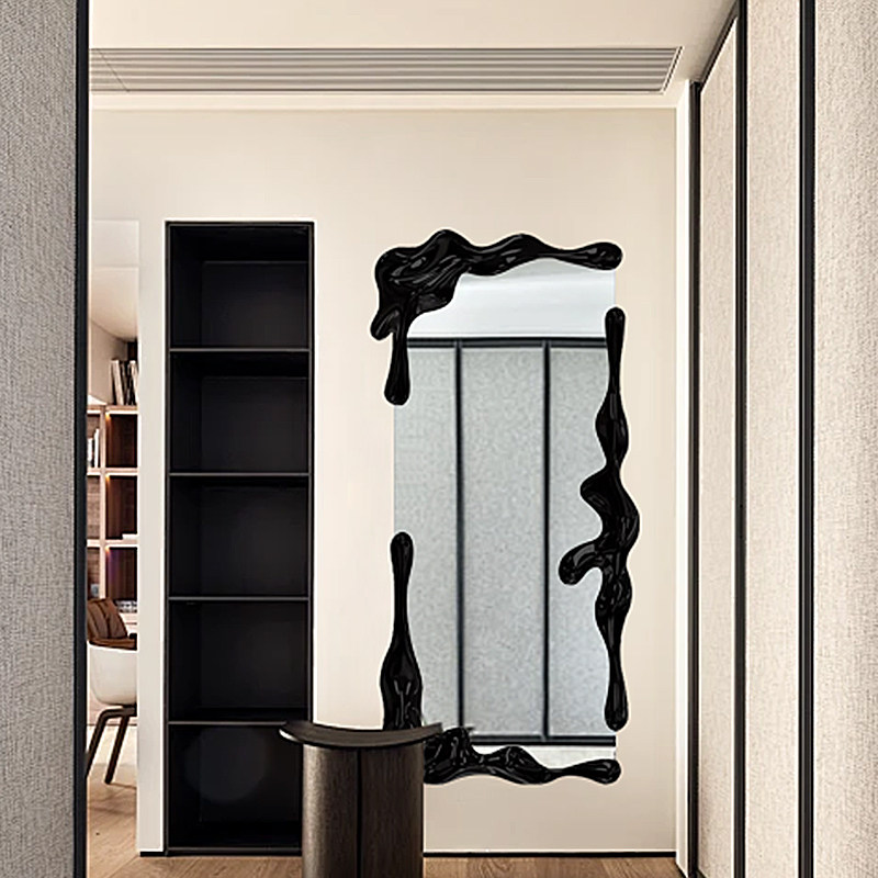 高颜值创意全身镜家用卧室异形穿衣镜客厅入户壁挂式网红装饰镜子,住宅家具,穿衣镜,淘宝优惠券,粉丝福利购,淘宝优惠卷