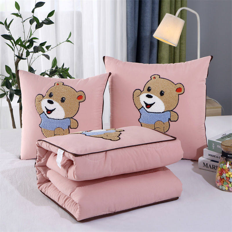 枕被午子两用加厚折叠枕头办btr公室合睡空调毯子靠垫二一新抱款