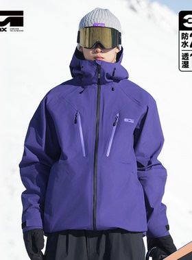 GAINAX滑雪服男女防风防水3L高性能专业雪服上衣冬季户外2526款
