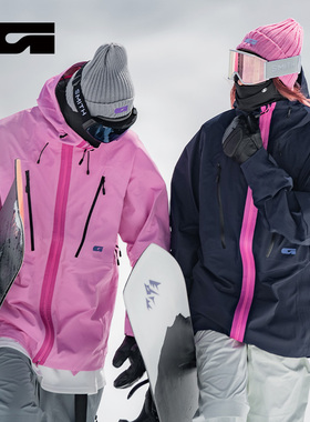 GAINAX滑雪服女大G虎皮香蕉单板防风防水3L专业滑雪外套男25新款