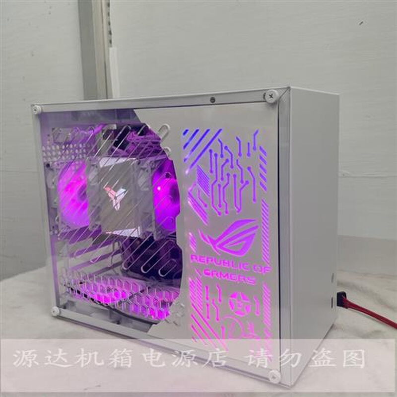 小喆优品C2P MATX ITX机箱全铝大电源k88迷你风冷 可定制侧灯板