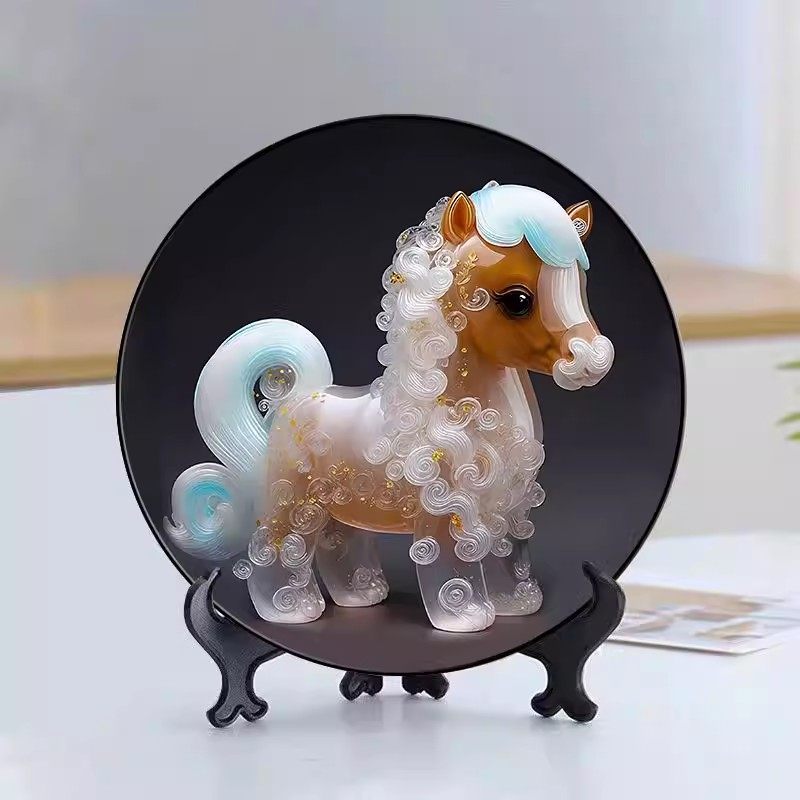 十二生肖摆件装饰画客厅电视柜轻奢高档玄关桌面摆台展示柜礼物,家居饰品,镜面画,淘宝优惠券,粉丝福利购,淘宝优惠卷