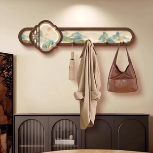 宋式美学挂衣钩进门玄关壁挂收纳高级感装饰中古风衣帽架装饰画