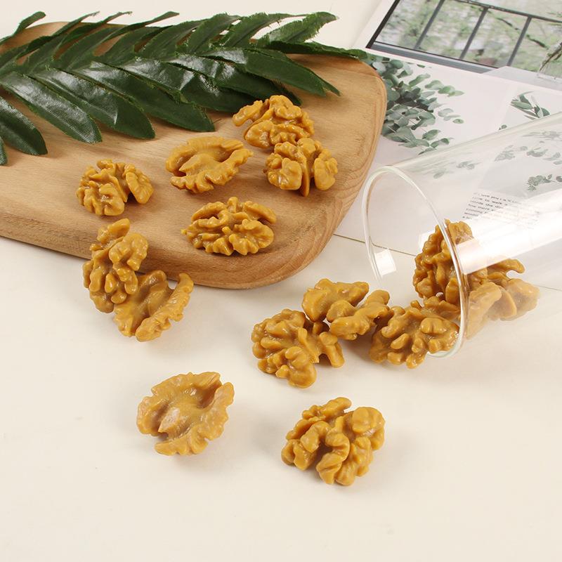 仿真坚果核桃仁模型手工甜品装饰材料包包钥匙扣配件