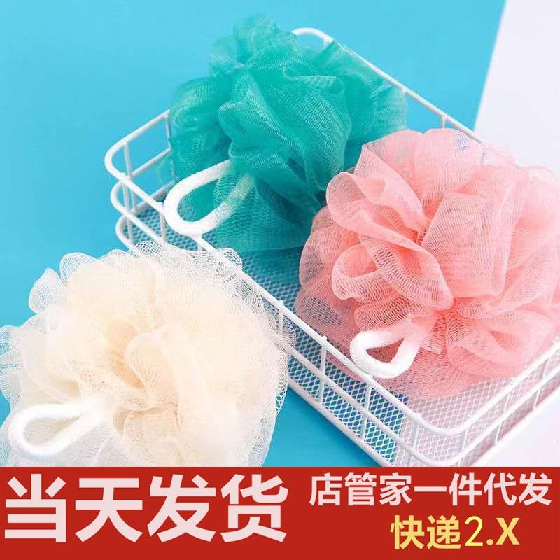 女沐浴球求浴花男搓背浴做球不人搓澡巾洗澡浴花任意颜色克重