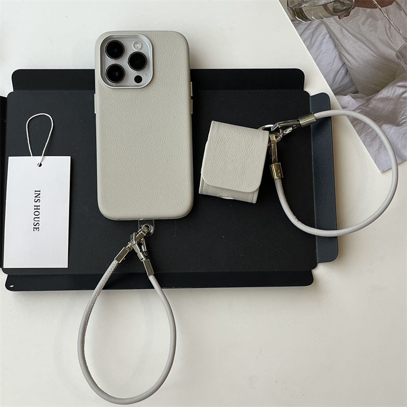 新款高级灰色皮纹适用iPhone15ProMax手机壳14苹果13防摔软男女12