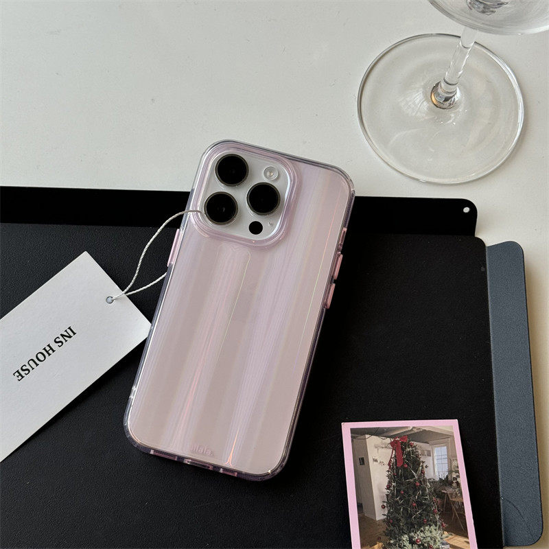 IPHONE15PROMAX 휴대폰 케이스에 적합한 새로운 단순 단색 레이저 14 APPLE 13 낙하 방지 소프트 남성 및 여성 12