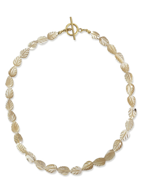 春夏时髦度假风天然贝母项链