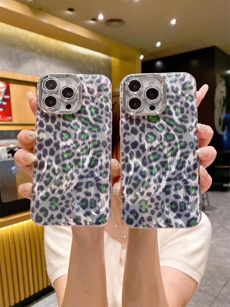 FOX PATTERN LENS FILM PHONE CASE FOR APPLE 15PROMAX KOREAN STYLE IPHONE14 NEW 13 DROP PROOF