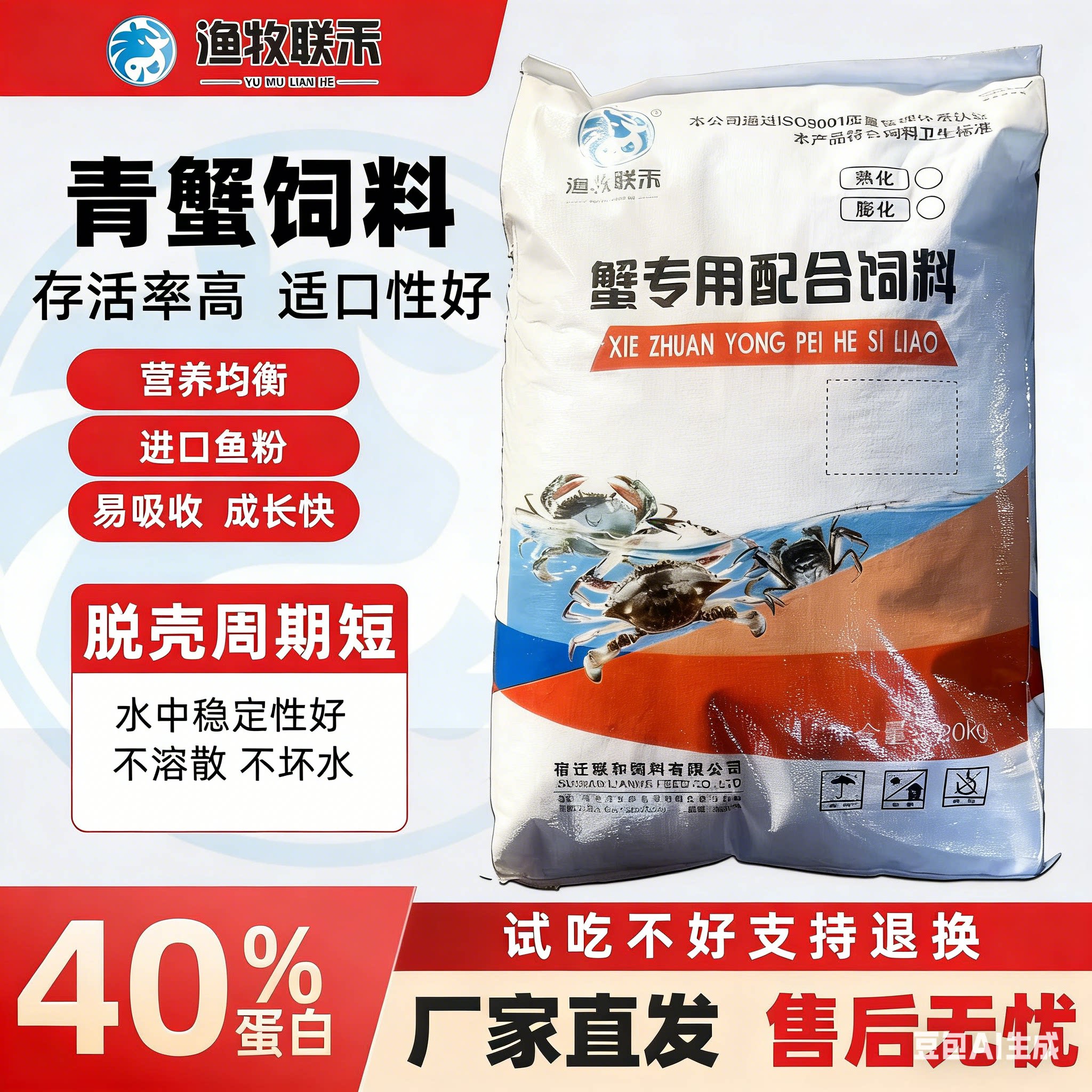 【高品质】青蟹饲料养殖专用图片