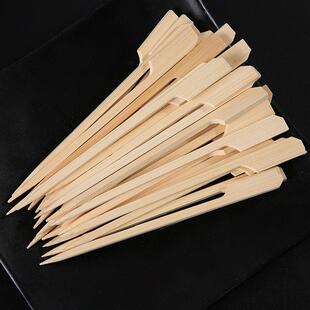 烧烤签厂家15cm铁炮串实用烧烤用具竹质烧烤签 烤串烤肠签