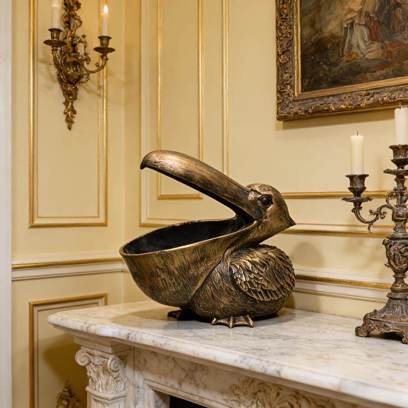 跨境大嘴鸟树脂家居工艺品摆件客厅玄关卧室钥匙收纳盒摆件装饰品,家居饰品,装饰摆件,淘宝优惠券,粉丝福利购,淘宝优惠卷