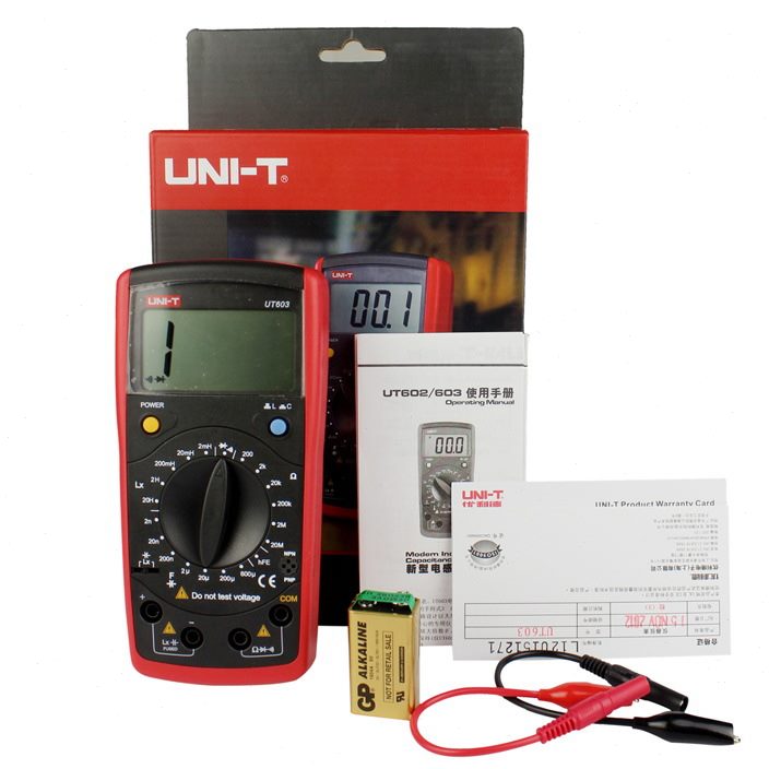 1优利德 UT601/UT603万用表数字电感电容表精度电感pf电容测量仪