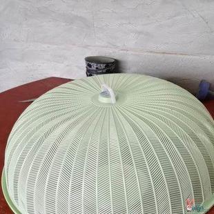 餐桌圆形塑料盖菜罩家用遮饭菜防尘苍蝇大号厨房台罩