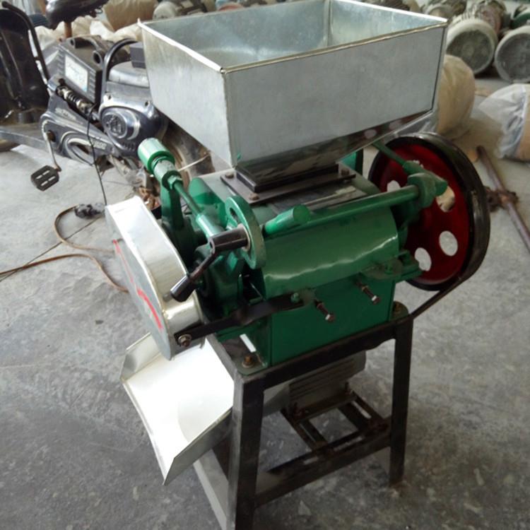 作坊粮食麦挤扁机多功米能玉高粱破碎机PTT类牛羊饲碎料用破机