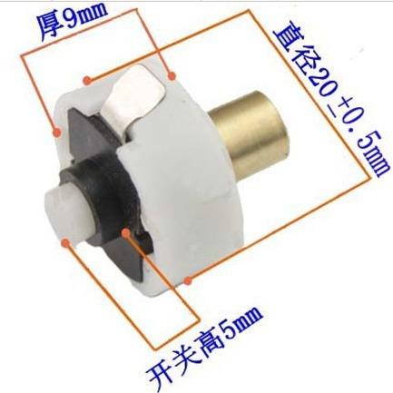 T6 5 LED无强筒光手电尾部开关配件改装 过大Q电流C8手 电筒开关