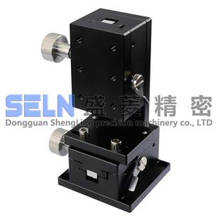 供应XZ轴LWE4060燕尾槽导向型手动位移平台齿轮驱动旋钮调整滑台