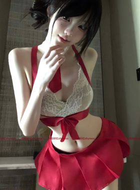你脸好红shyness-荆棘礼物-JK蕾丝上衣百褶裙铃铛性感约会睡裙