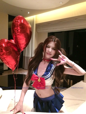 你脸好红shyness-月野兔-万圣美少女战士套装抹胸百褶裙cos