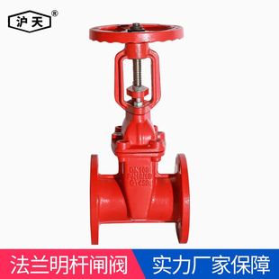 福建沪天球墨铸铁法兰明杆闸阀Z41X DN600阀门厂家直销 DN50