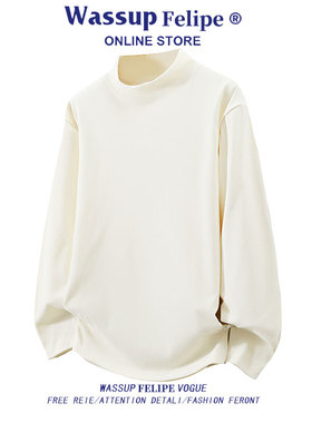 WASSUP FELIPE春秋款打底衫春秋款时尚百搭插肩袖卫衣可团购定制