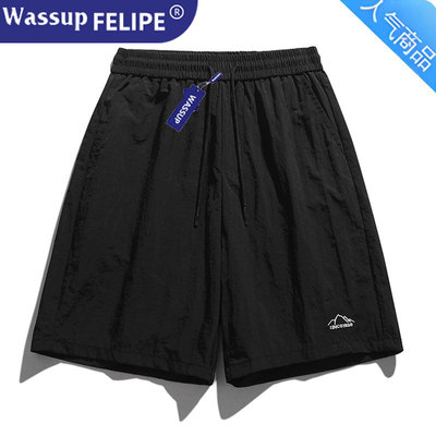 WASSUP户外冰感休闲裤五分裤