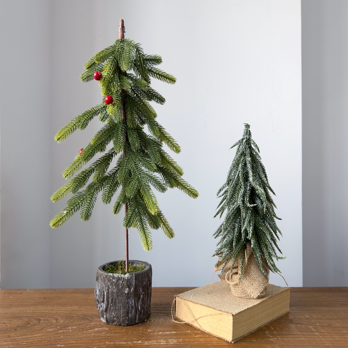 小型圣诞树桌面橱窗摆件场景布置