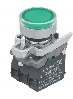 XB4-BW3462 XB4-BW33B5带灯 自复位按钮开关 红色 带1常闭