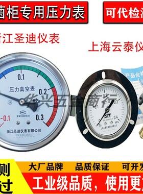 博迅原厂立式灭菌器上海云泰YN63Z 0.4mpa浙江圣迪Y100ZK压力表
